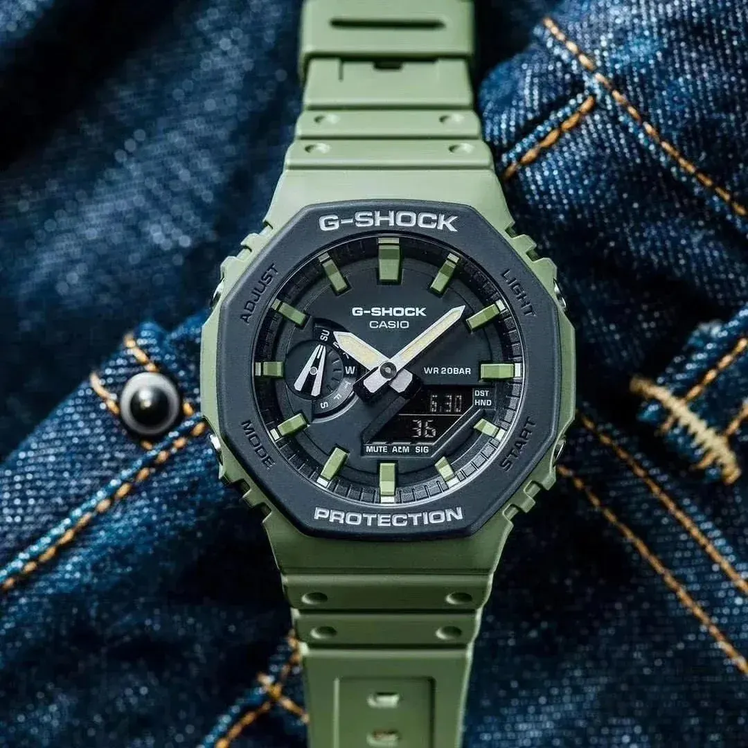 C4sio G-Shock GA-2100 in green resin - Multiple Colors Available