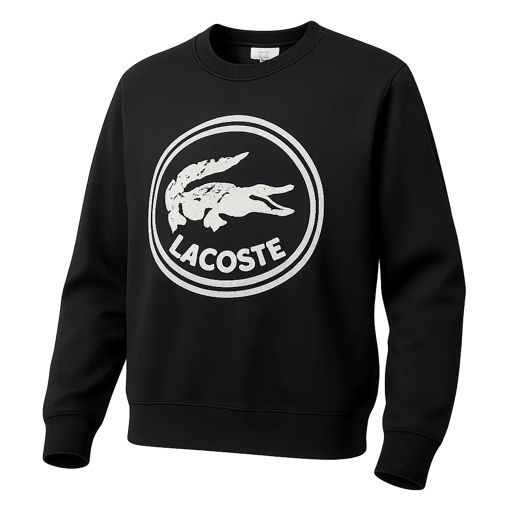 Lac0ste Casual Sweater with Logo Detail - Multiple Colors Available