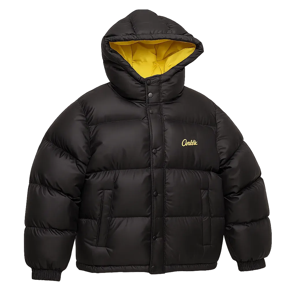 C4rhartt hooded down jacket with yellow lining - Multiple Colors Available