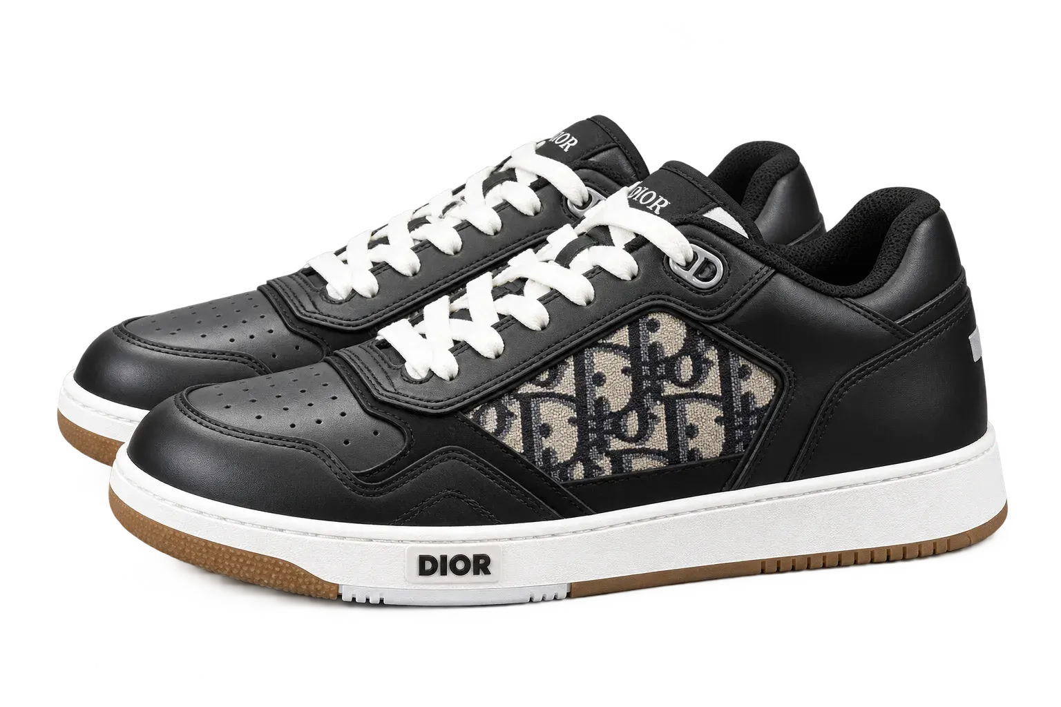 D!or B27 low-top sneakers in black and monogram canvas - Multiple Colors Available