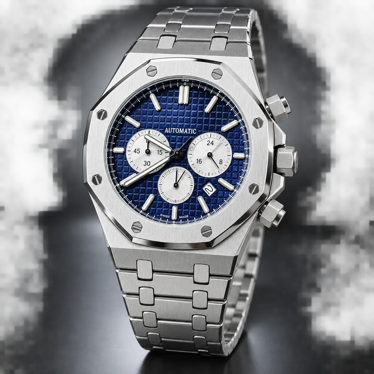 Aud3mars Piguet Royal Oak Chronograph style watch - Multiple Colors Available