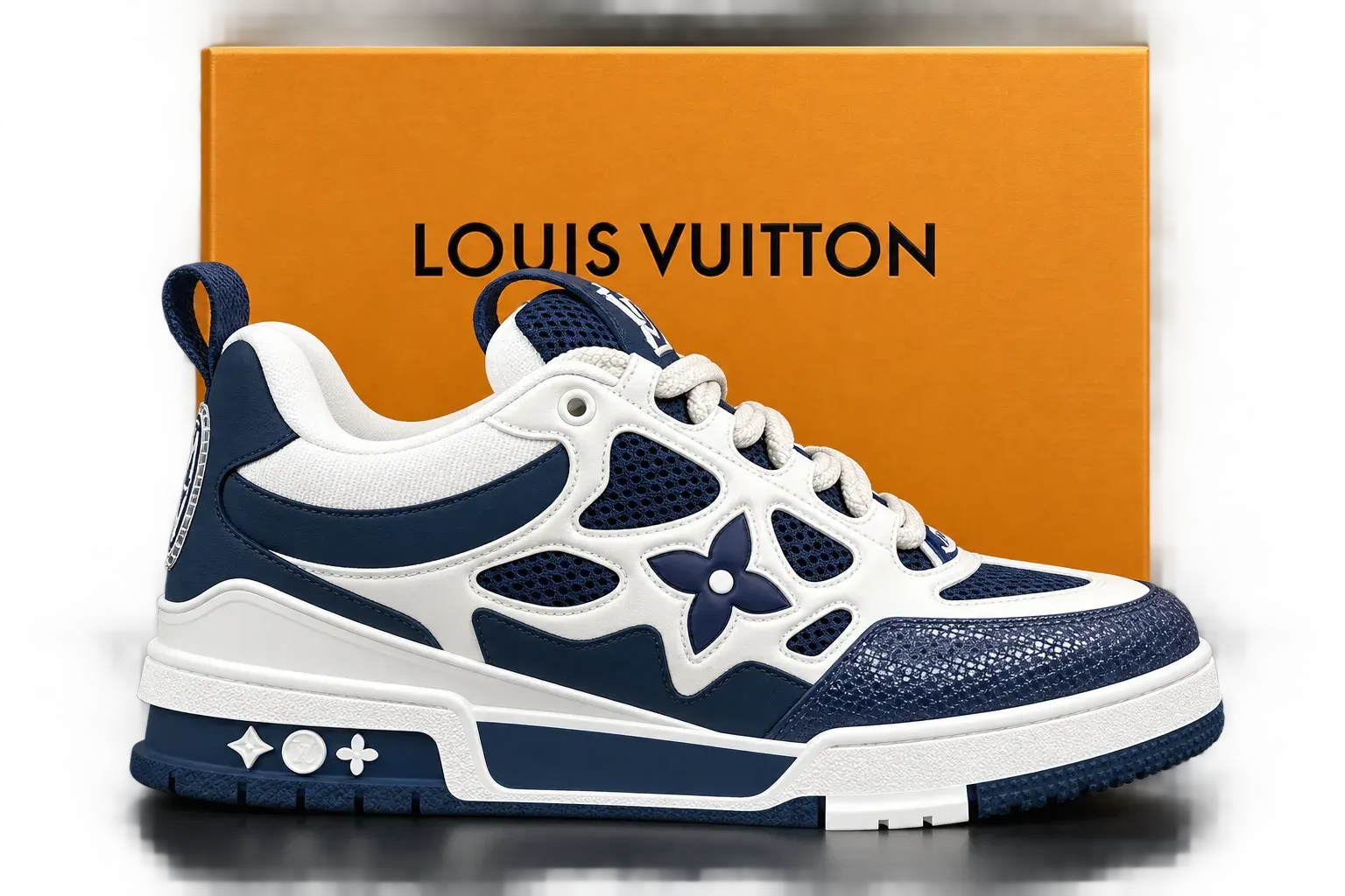 Lou!s Vuitton Trainer Sneaker in Marine White - Multiple Colors Available