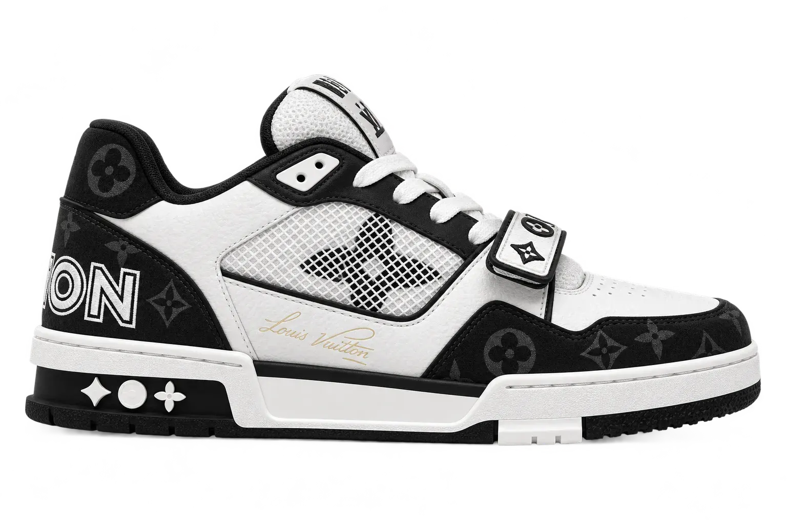 Lou!s Vuitton Trainer Sneaker in black and white - Multiple Colors Available