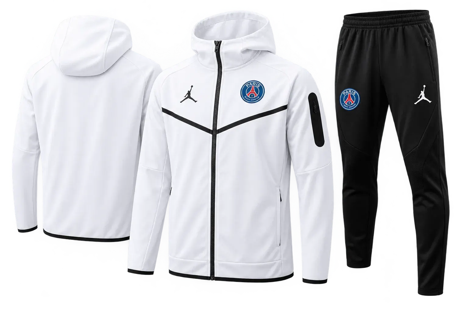 Jordan Paris white hooded tracksuit - Multiple Colors Available