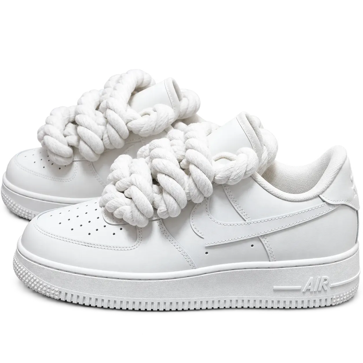 N1ke Air Force 1 Low Rope Lace Sneakers – Multiple Colors