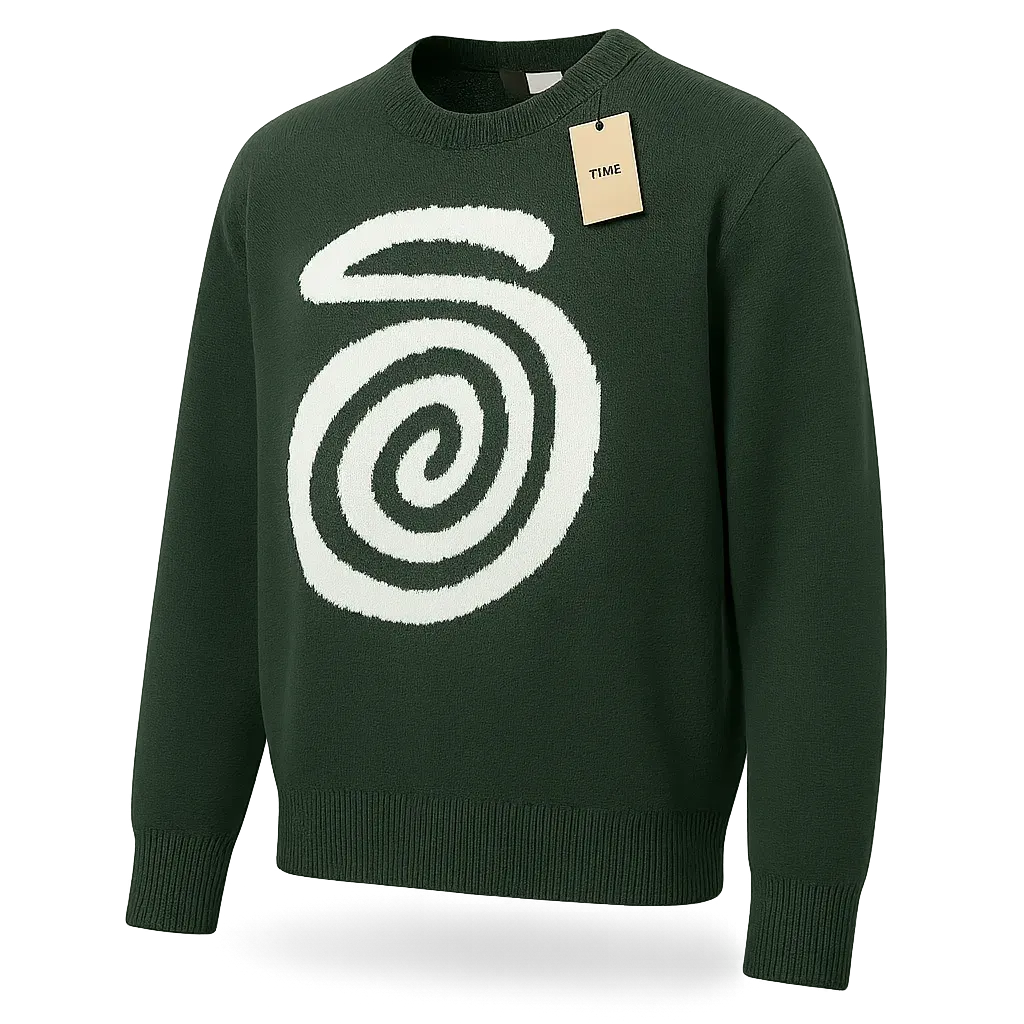 Stüssy Swirl Logo Knit Sweater