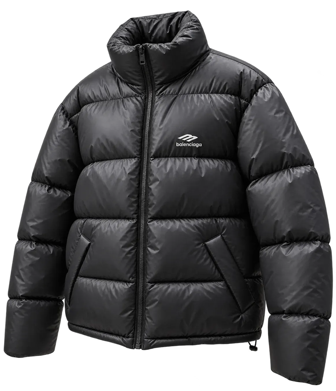 Ba1enciaga puffer jacket with logo detail