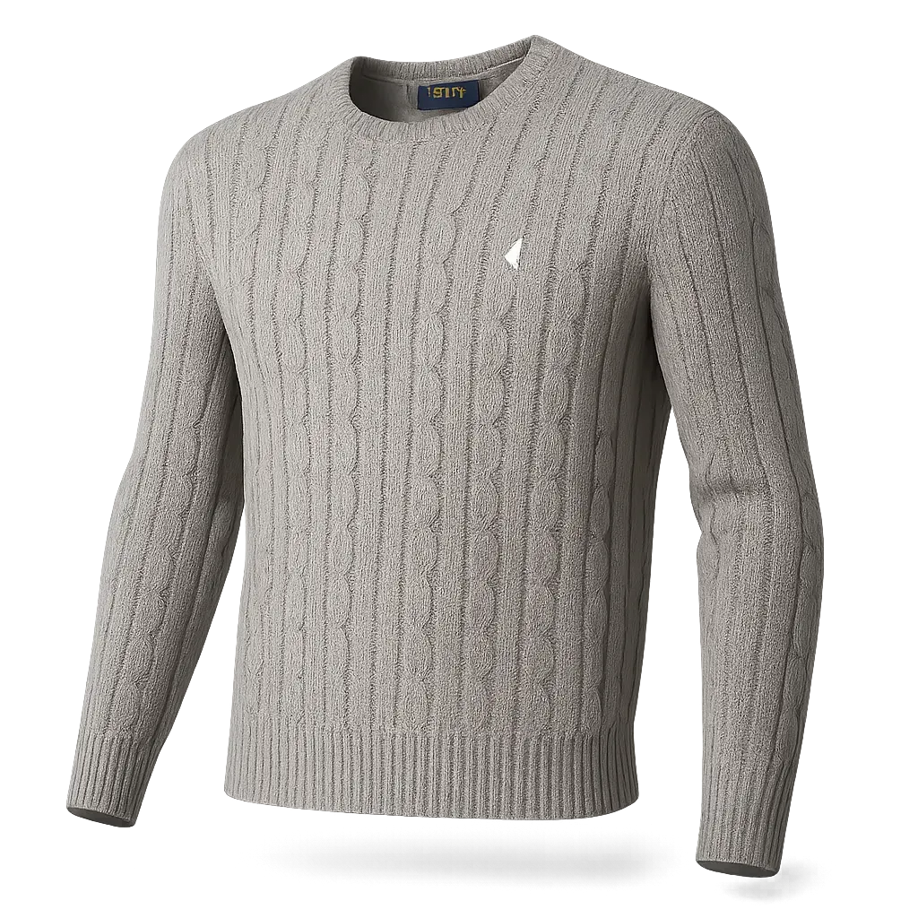 Po1o Round Neck Twist Knit Sweater in solid colors - Multiple Colors Available
