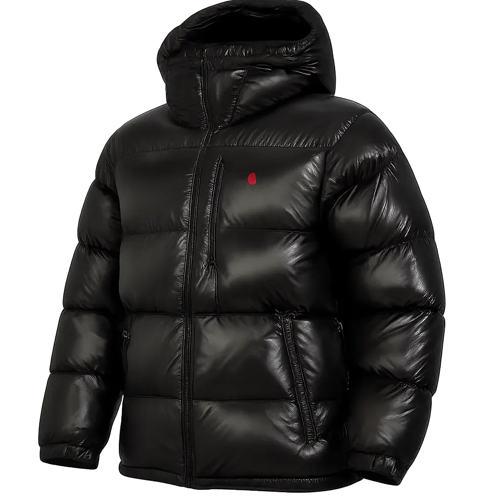Po1o down jacket with hood and zip pockets - Multiple Colors Available