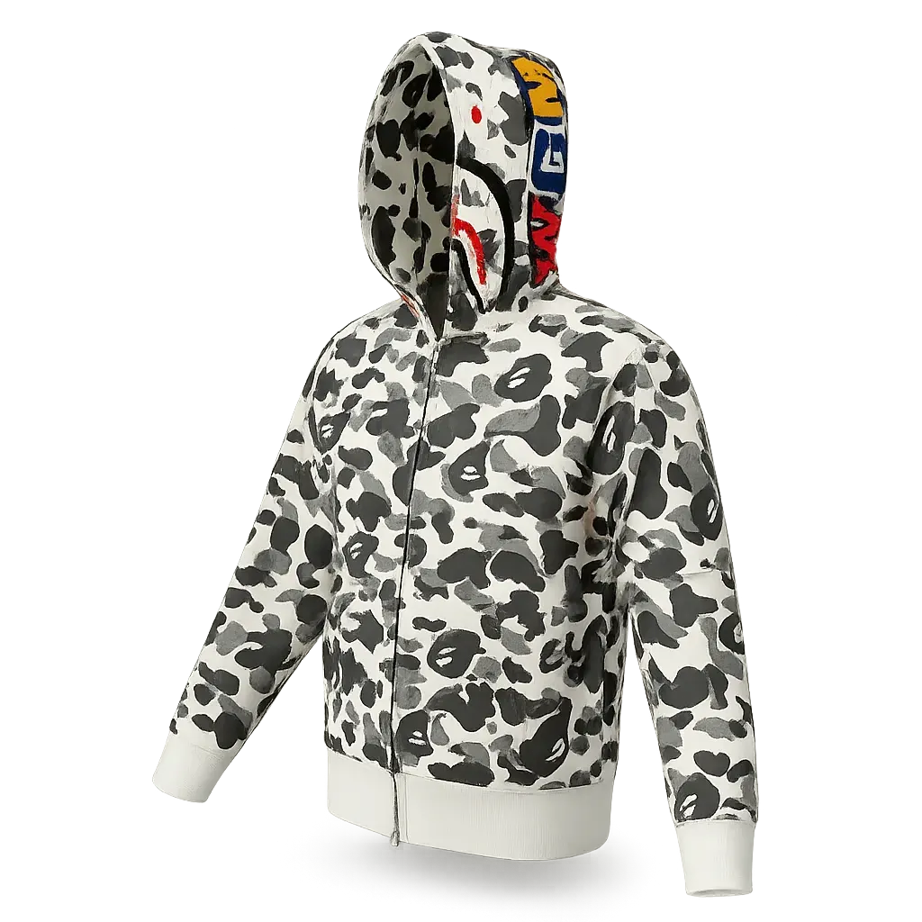Black and White Double-Hooded XX206