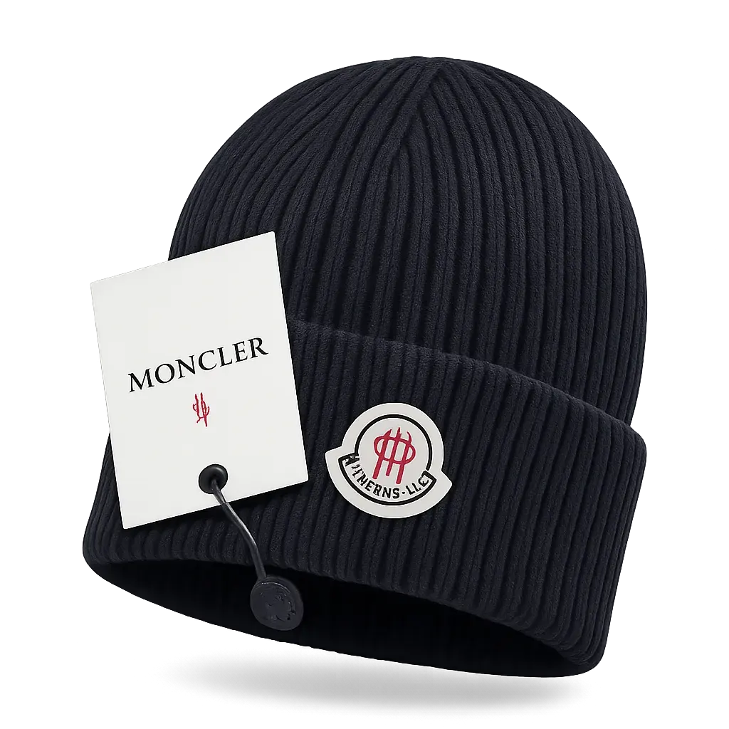 Monc1er hat wool hat knitted hat long coarse grain