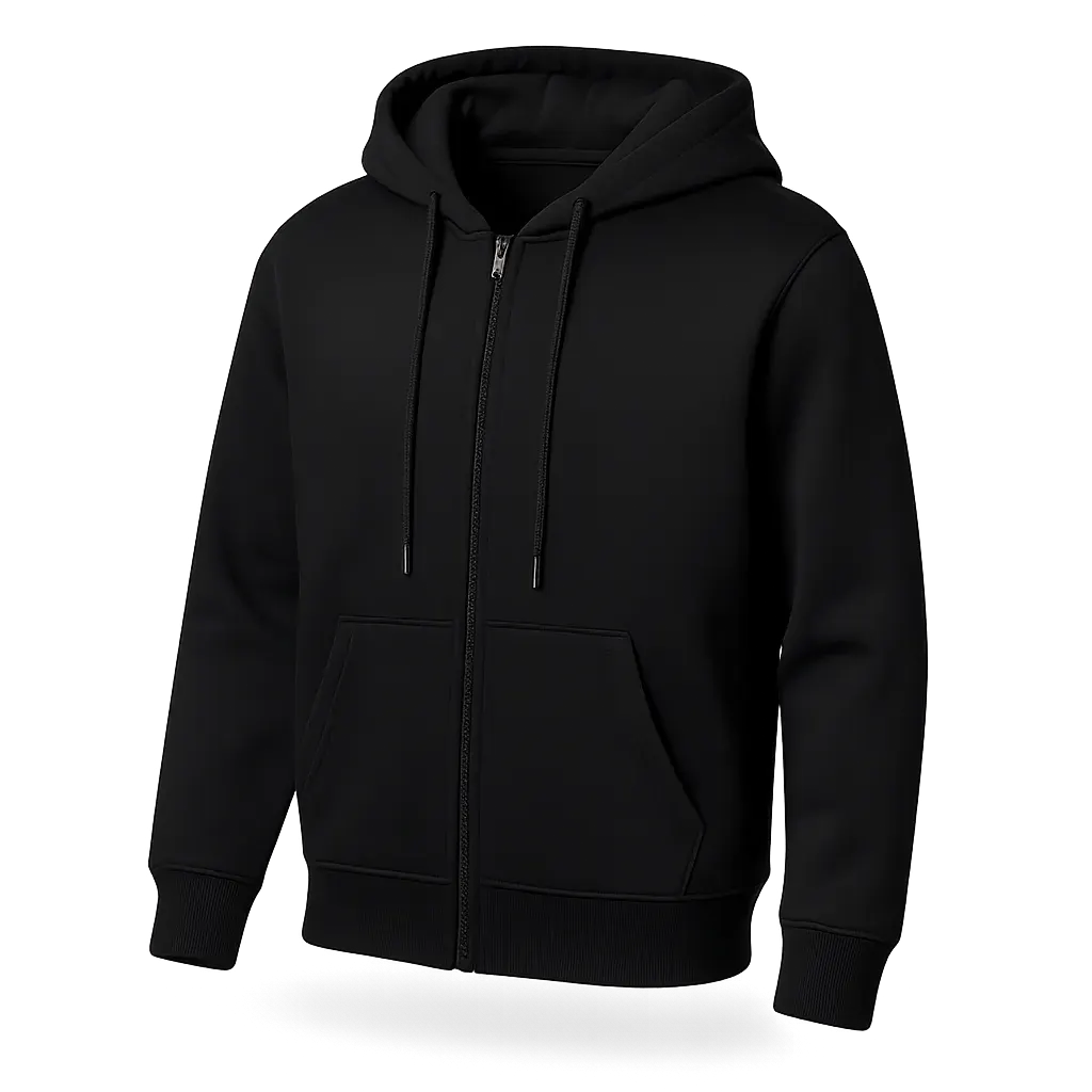 Zipper black (white label)
