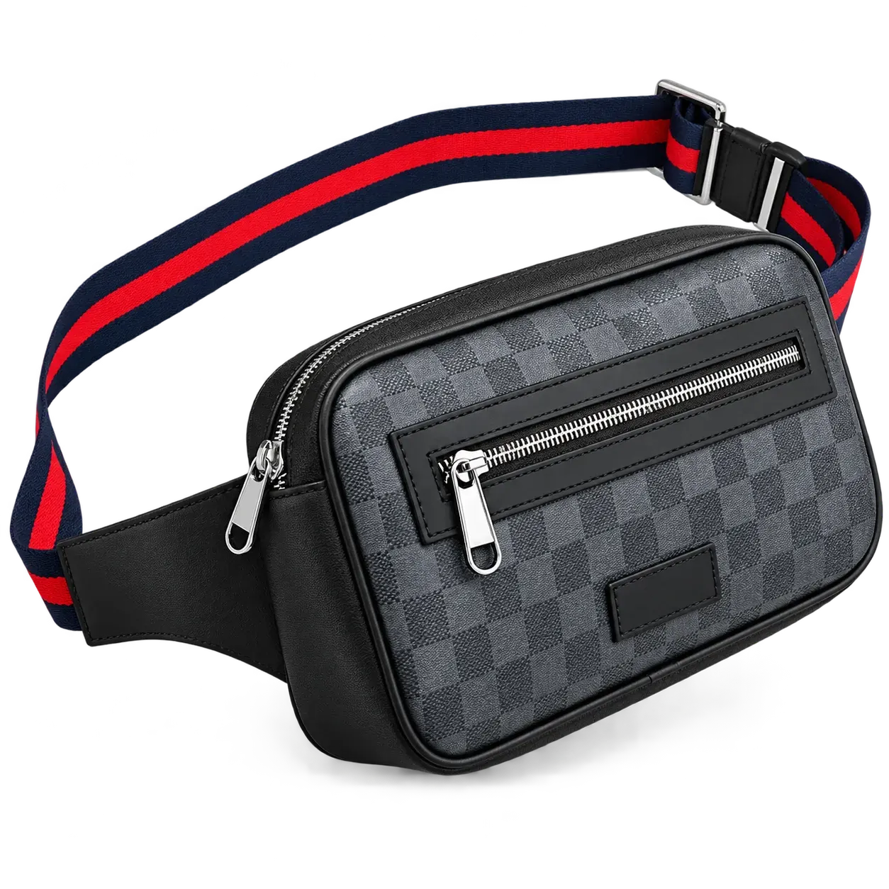Gucc! monogram canvas pouch with leather trim - Multiple Colors Available