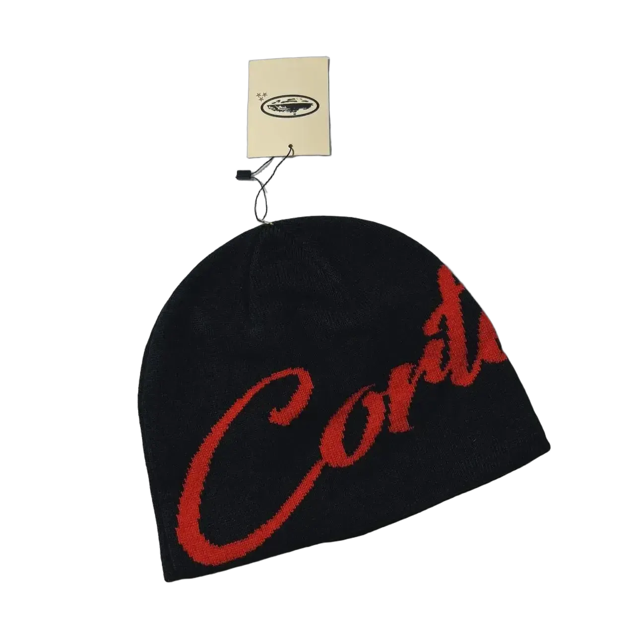 Black Red CO Font Cold Cap