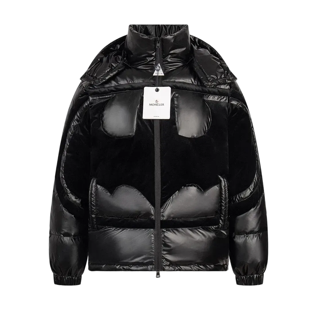 Monc1er Batman-Motif Puffer Jacket