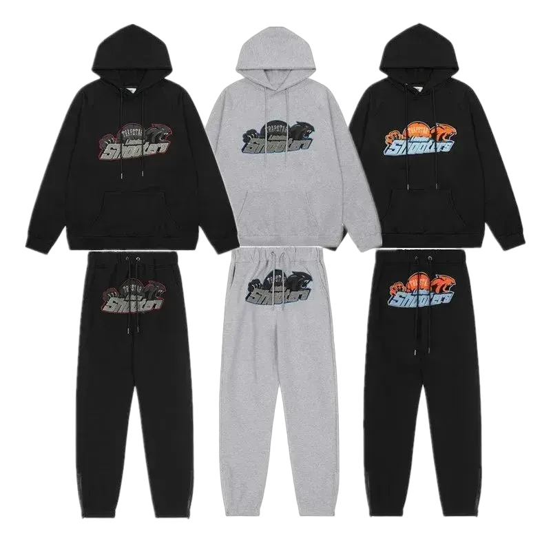 Tiger-Graphic Hoodie & Jogger Set