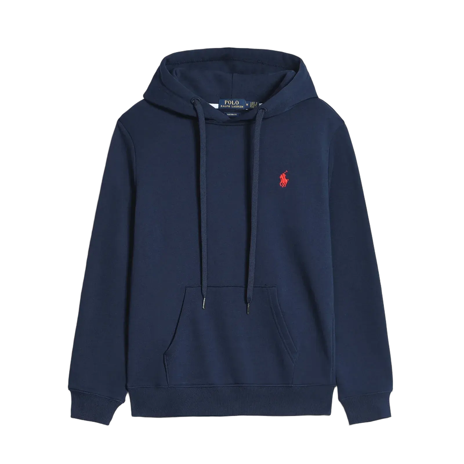 Pullover in navy blue and red