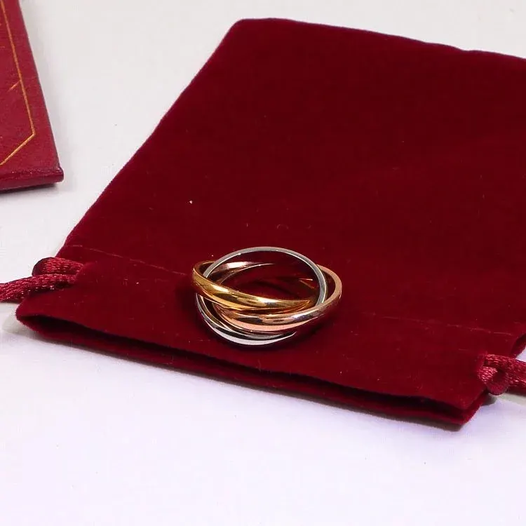 Three-color interlocking ring set - Multiple Colors Available