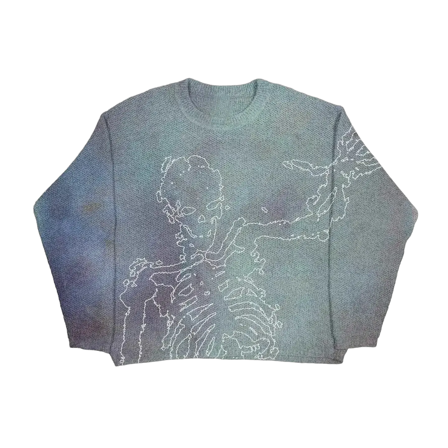 Artistic graphic loose pullover sweater - Multiple Colors Available