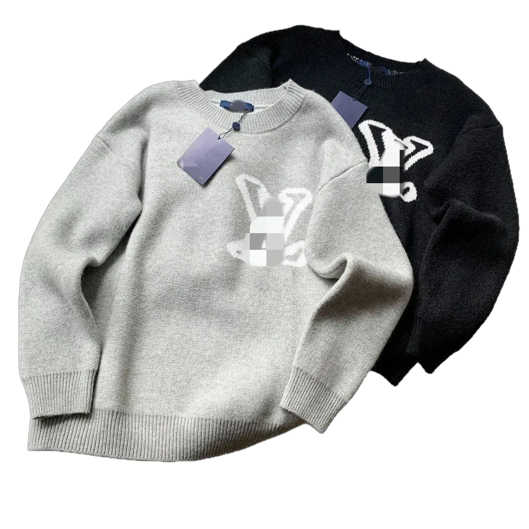 Lou!s Vuitton Large-Logo Crewneck Sweater