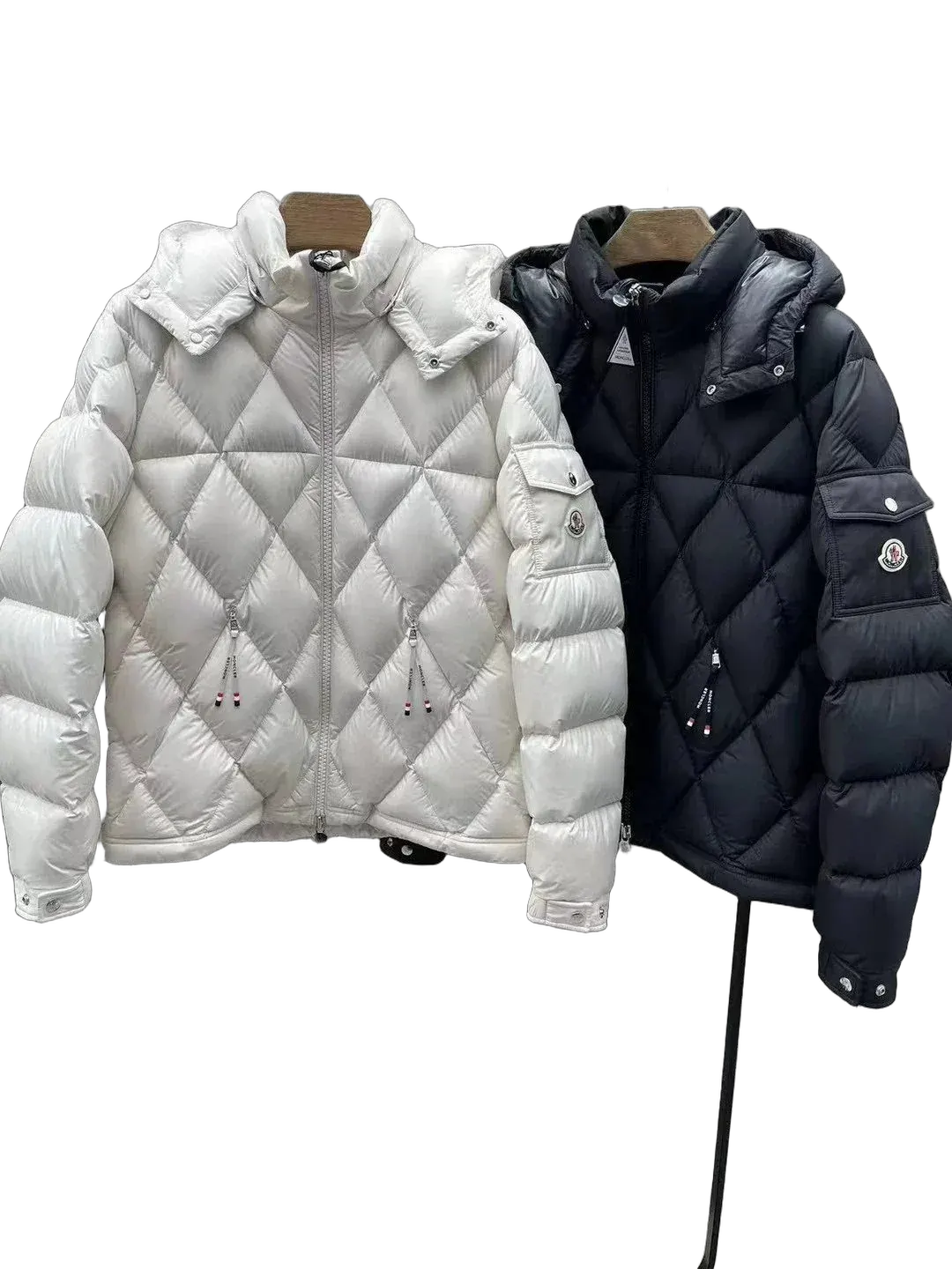 M0ncler Diamond-Quilted Hooded Jacket