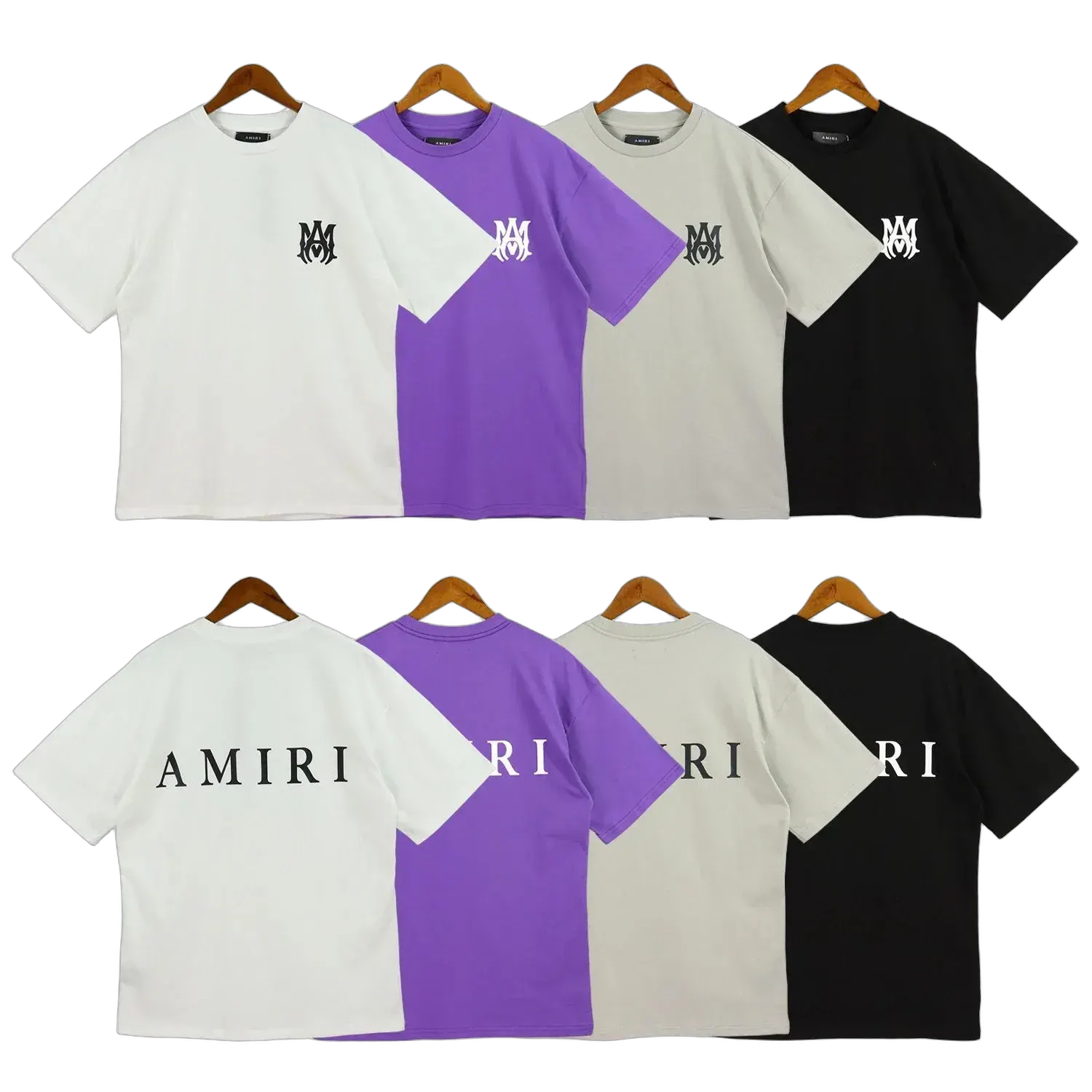 Am!ri letter-printed short-sleeve T-shirt - Multiple Colors Available