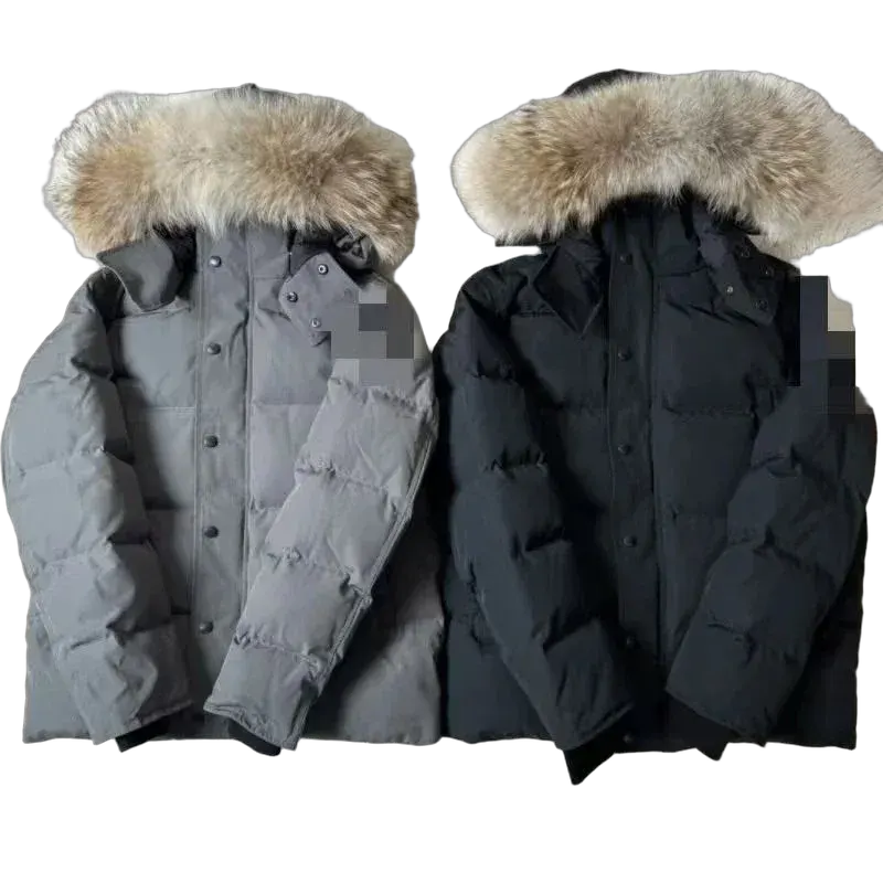 Canada G00se Fur-trim Hooded Puffer Jacket