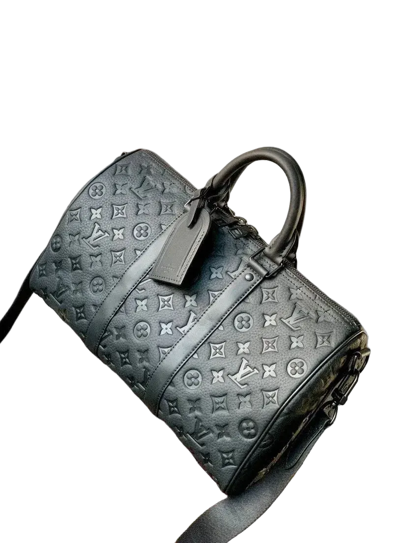 Lou!s Vuitton Keepall Monogram-Embossed Bag