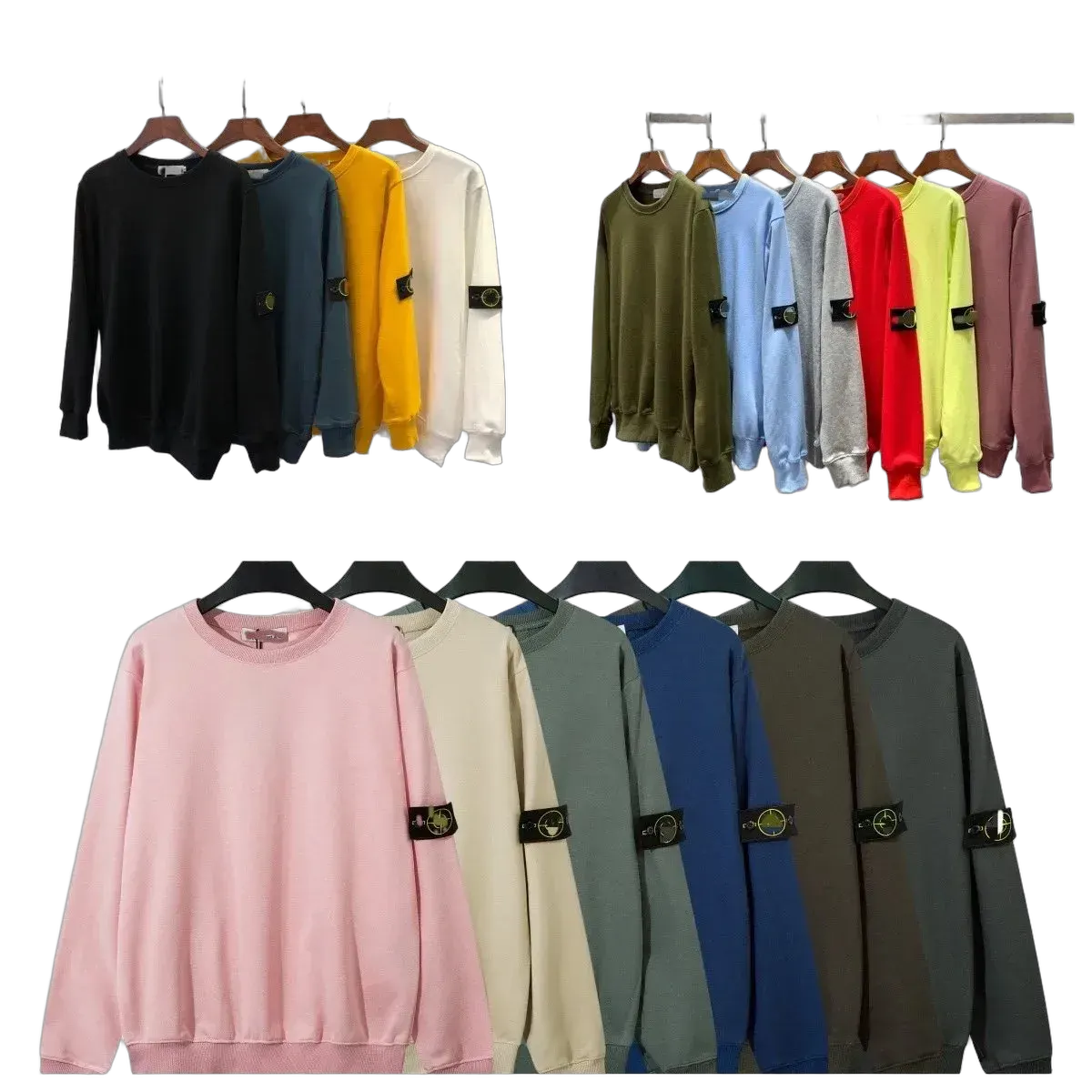 St0ne Island Compass Badge Crew-neck Sweatshirt