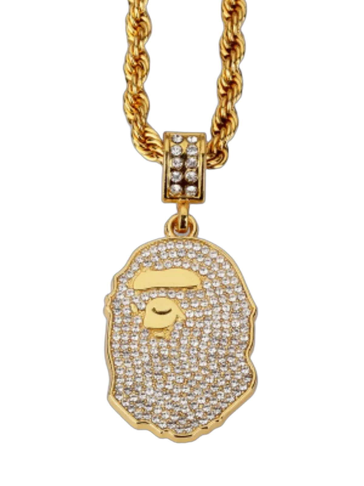 B4pe Ape Head Pendant Necklace