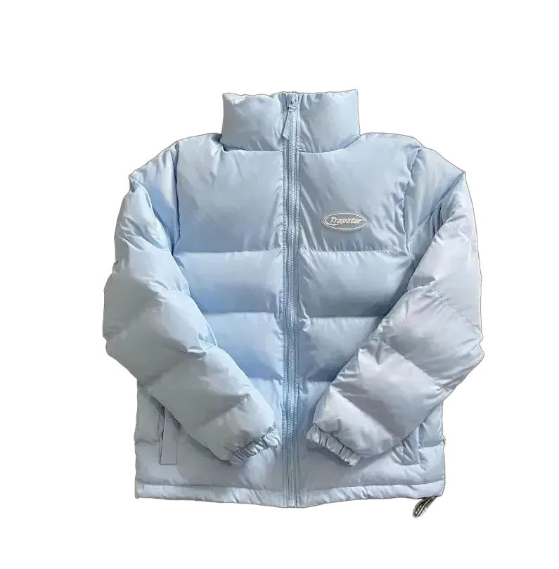 Stand-collar jacket – Ice blue