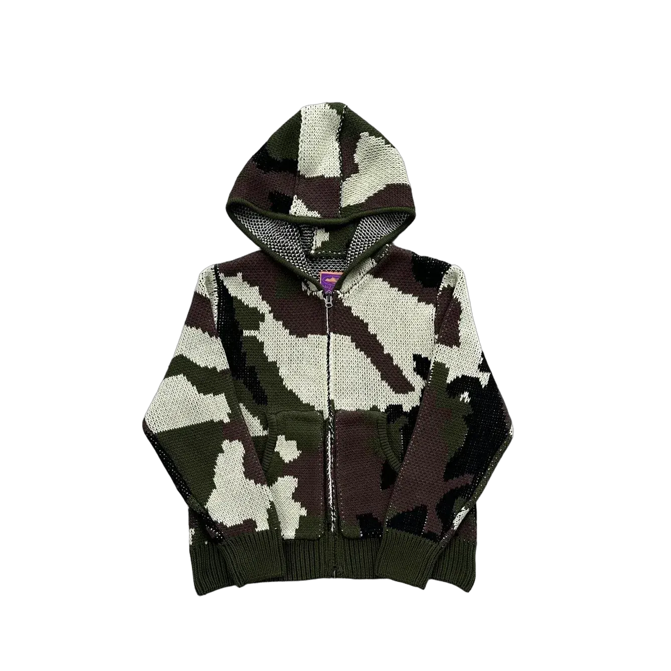 C0rteiz Camo Knit Zip Hoodie
