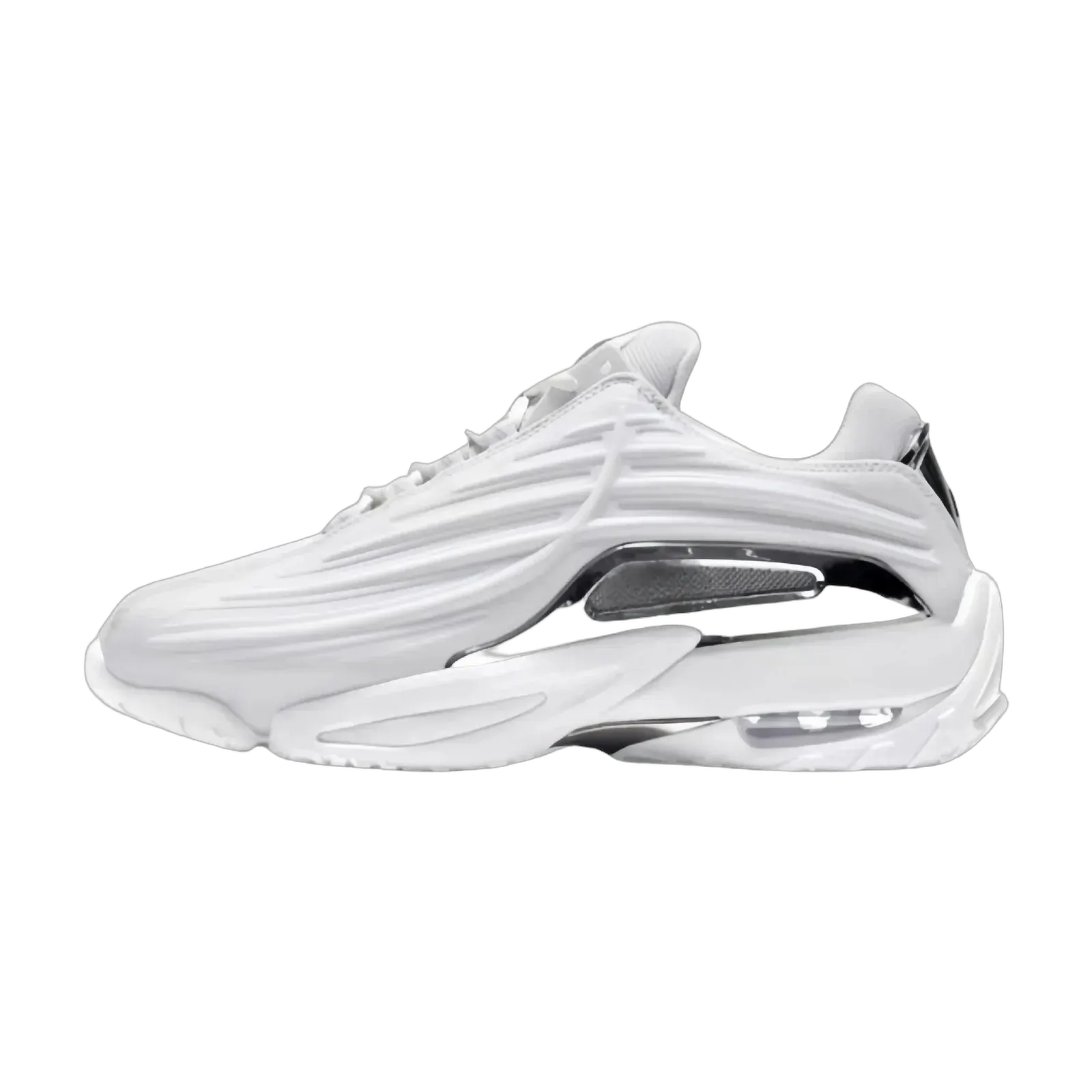 Duck-style shoes — silver-white