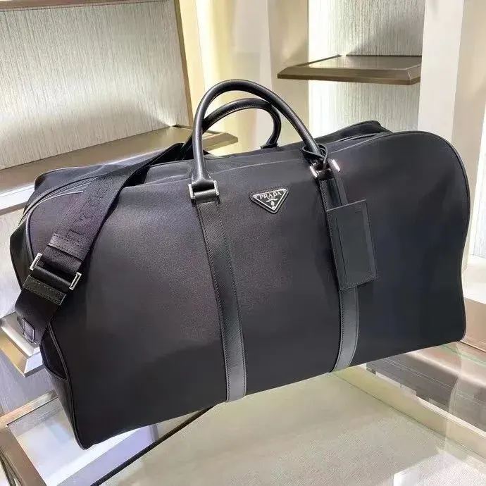 Pr4da Nylon Travel Duffle Bag