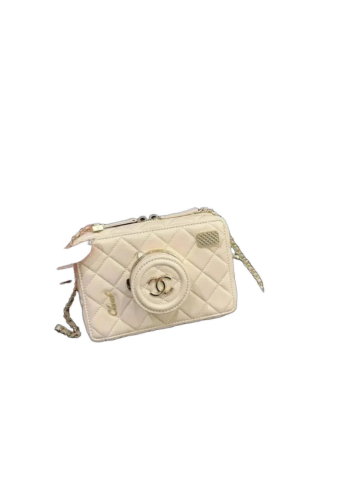 Ch4nel Quilted Vanity Crossbody Bag