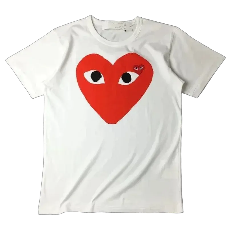 C0mme des Garcons Play heart motif T-shirt - Multiple Colors Available