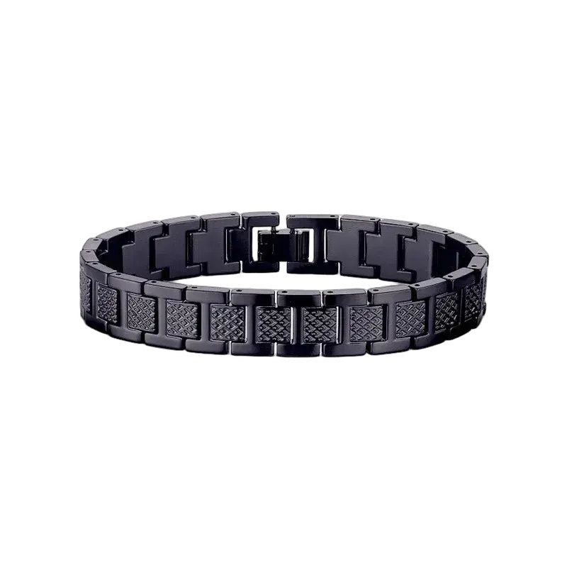 Crocodile-Texture Link Bracelet
