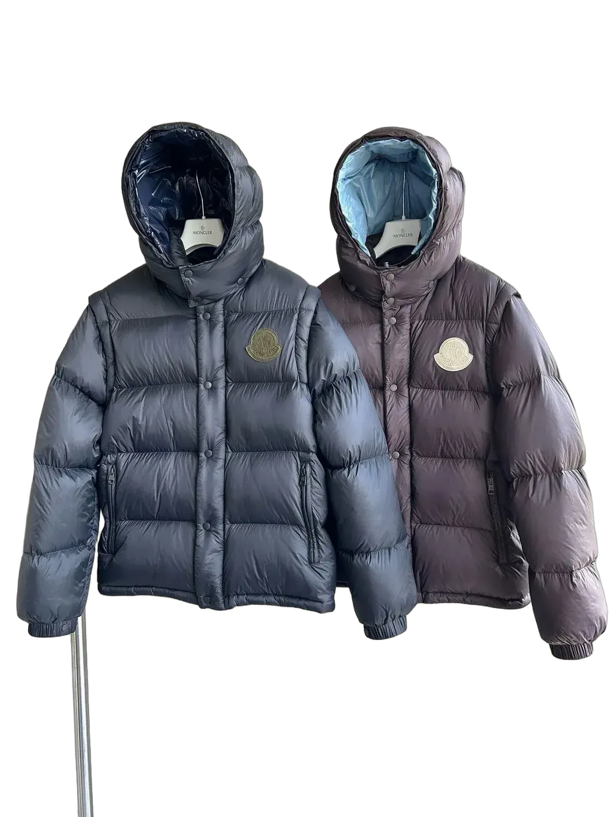 M0ncler Detachable-Sleeve Puffer Jacket