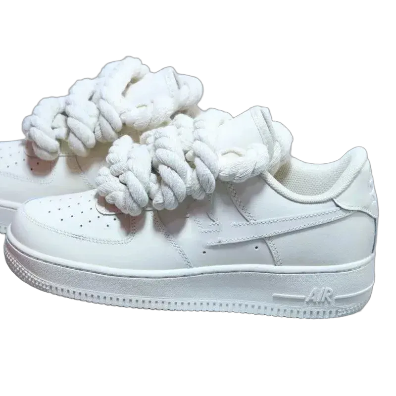 N!ke Air Force 1 with oversized laces