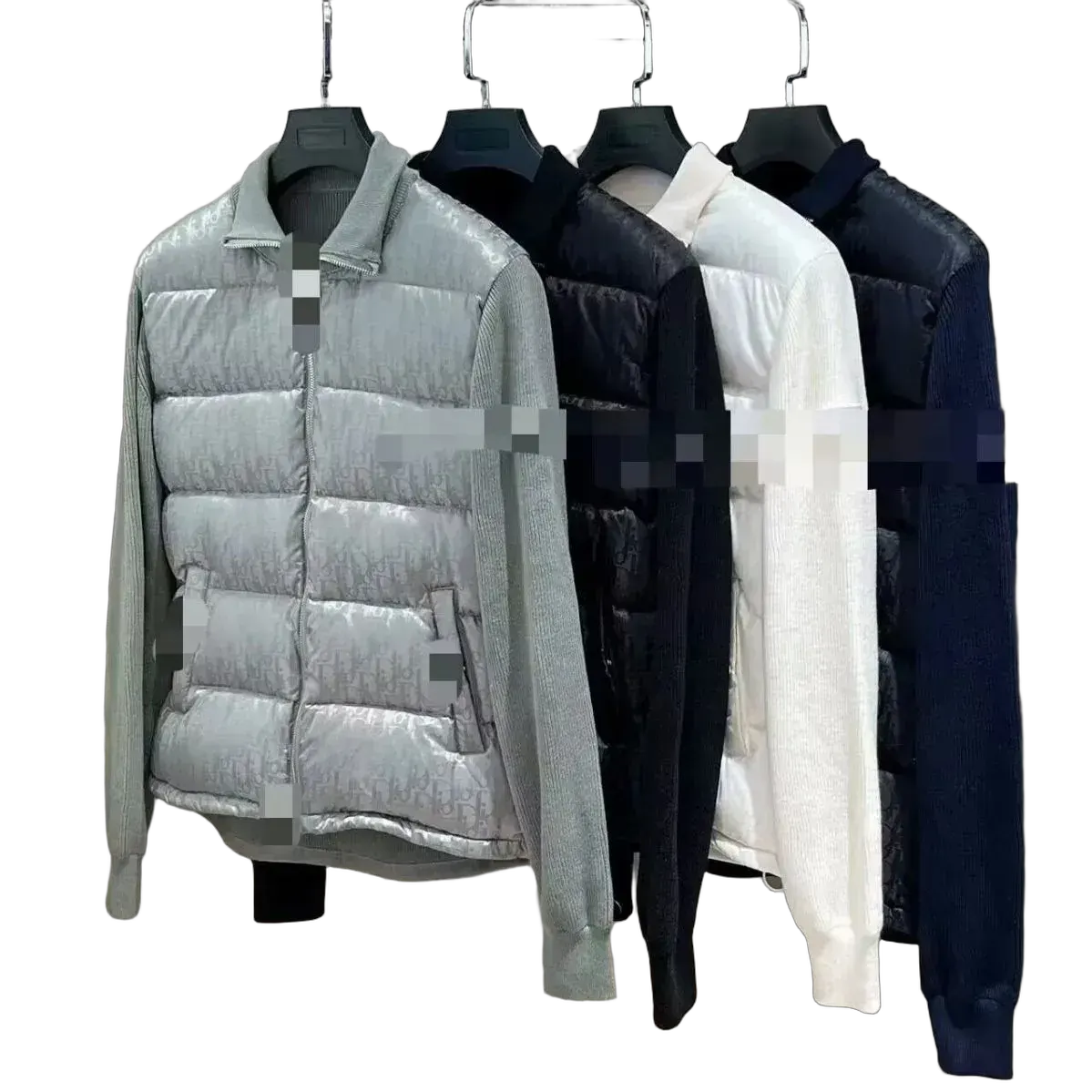 D!or Collared Hybrid Puffer Jacket