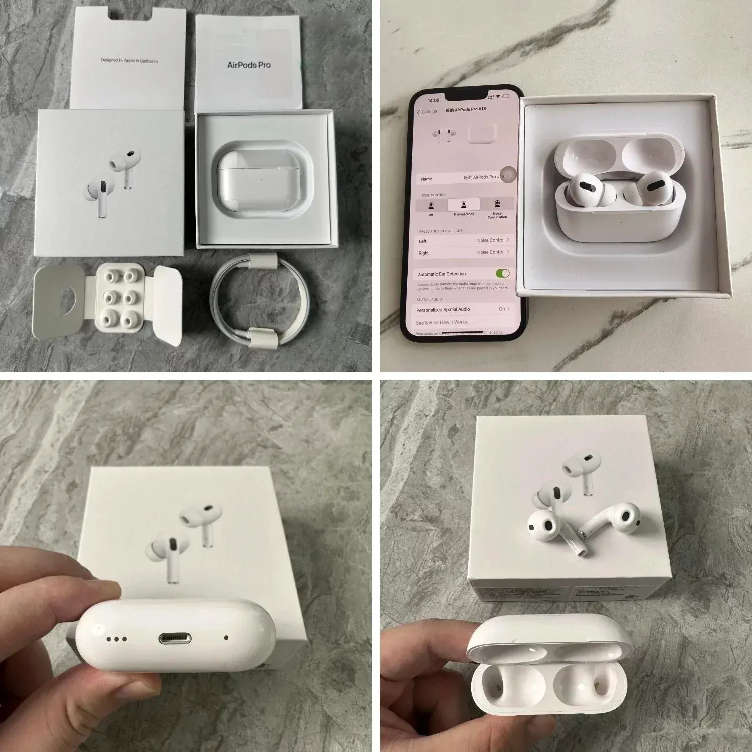 App1e A!rPods Pro Earbuds with Charging Case