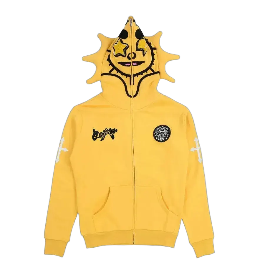 Gl0 Gang Sun Graphic Zip Hoodie - Multiple Options Available